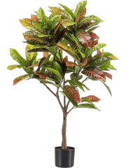 Croton Artificial Plant Premium Faux 120cm Height