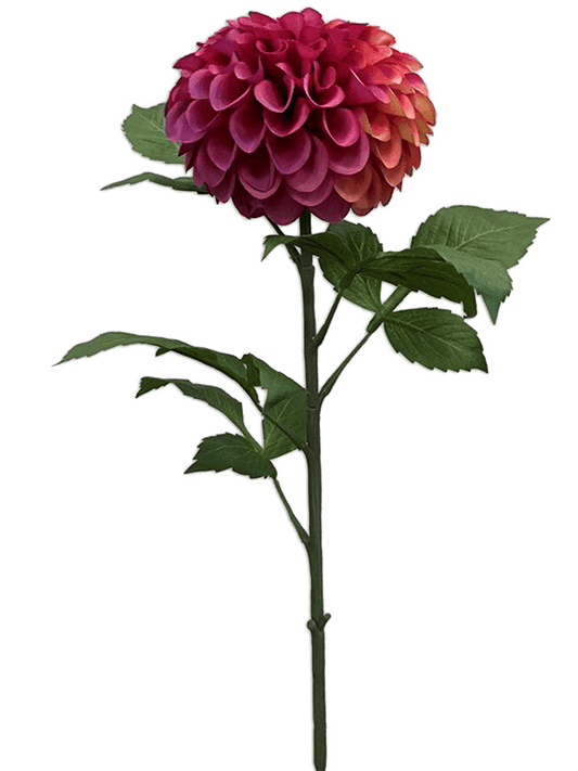 Dahlia Pompon Artificial Plant Premium Faux 74cm Height