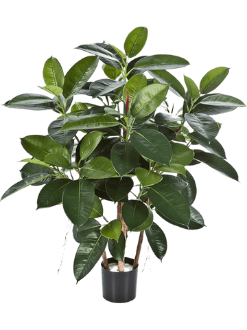 Ficus Elastica Artificial Plant Premium Faux 90cm Height