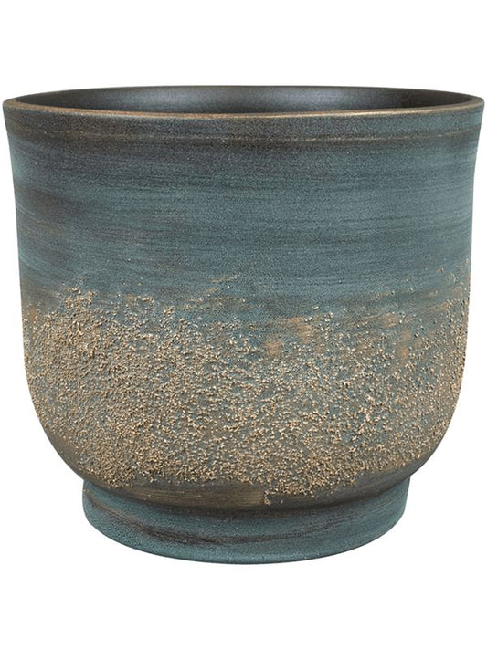 Aico Plant Pot 20cm Height 20cm Dia Pot Shiny Blue