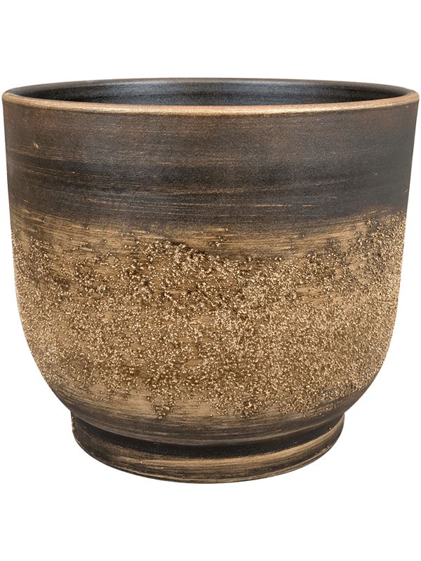 Aico Plant Pot 25cm Height 25.5cm Dia Pot Shiny Brown