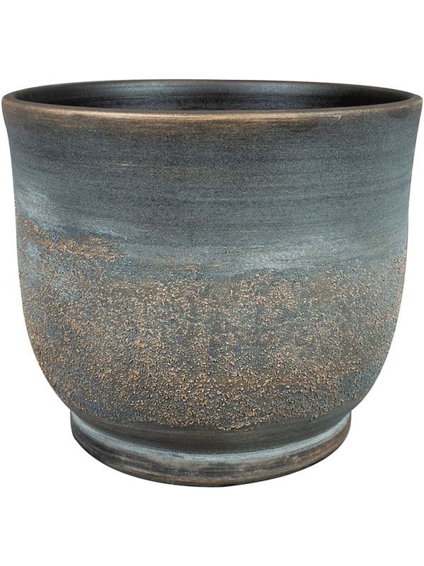 Aico Plant Pot 25cm Height 25.5cm Dia Pot Shiny Blue