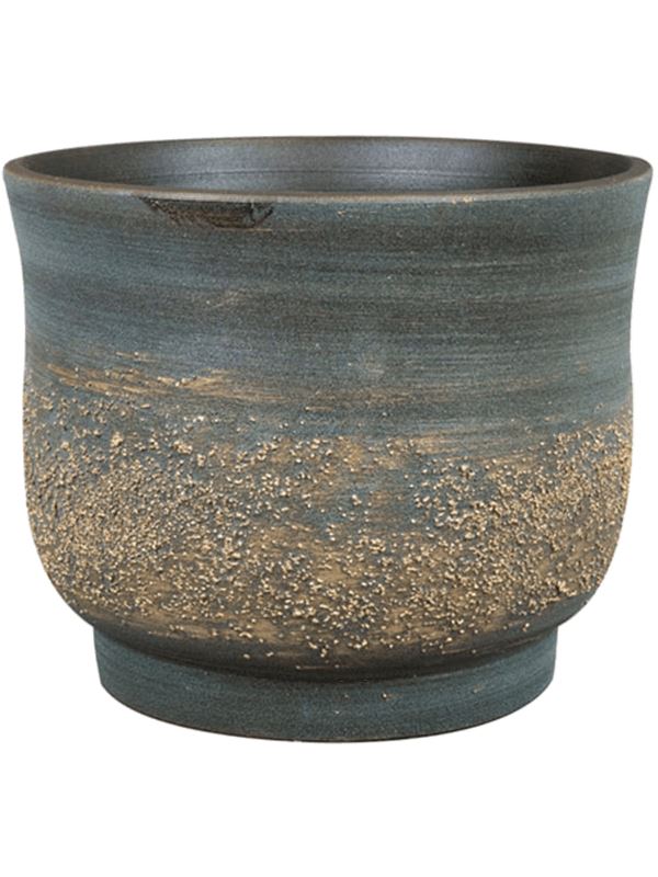 Aico Plant Pot 13cm Height 15.5cm Dia Pot Shiny Blue