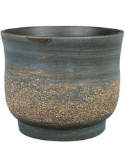 Aico Plant Pot 13cm Height 15.5cm Dia Pot Shiny Blue