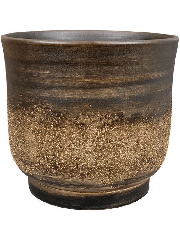 Aico Plant Pot 20cm Height 20cm Dia Pot Shiny Brown