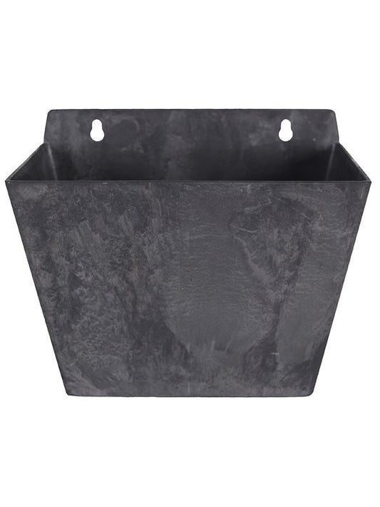 Artstone Plant Pot 18cm Height 14cm Dia Ella wall hanger black