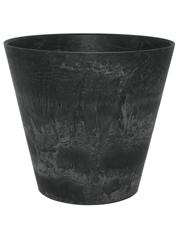 Artstone Plant Pot 39cm Height 43cm Dia Claire pot black