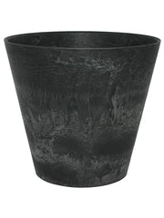 Artstone Plant Pot 24cm Height 27cm Dia Claire pot black