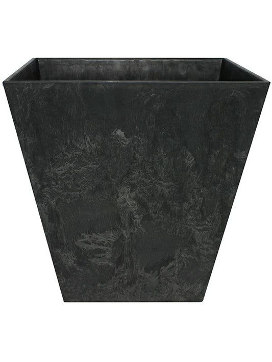 Artstone Plant Pot 24cm Height 23cm Dia Ella pot black