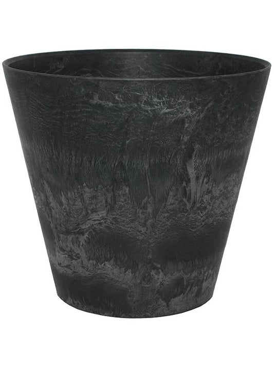 Artstone Plant Pot 34cm Height 37cm Dia Claire pot black