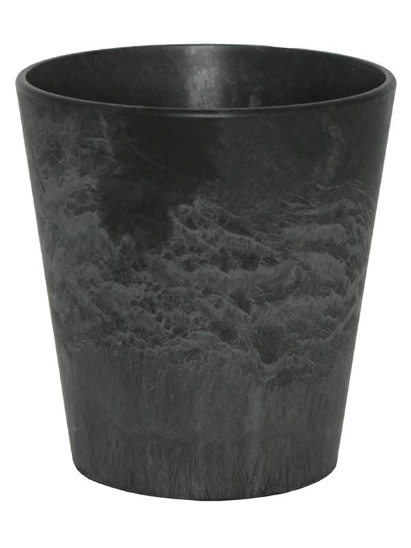 Artstone Plant Pot 14cm Height 12cm Dia Claire pot black