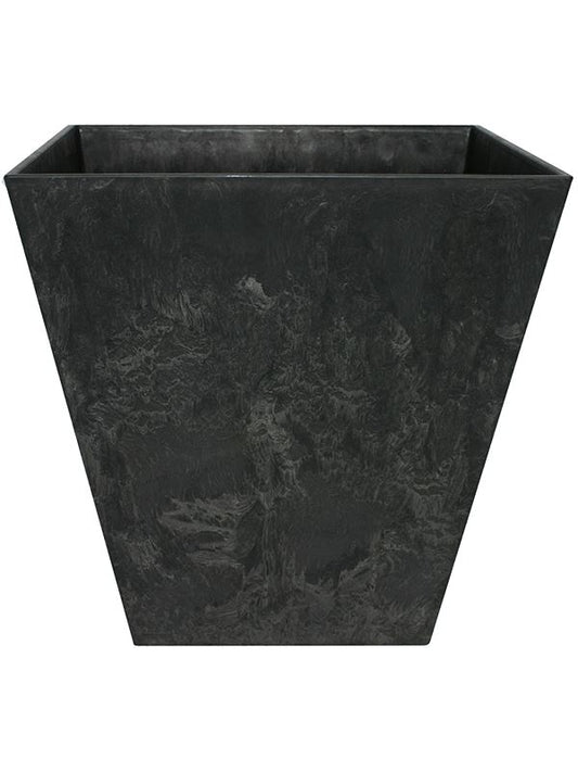 Artstone Plant Pot 20cm Height 18cm Dia Ella pot black