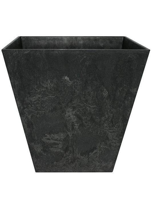 Artstone Plant Pot 29cm Height 28cm Dia Ella pot black