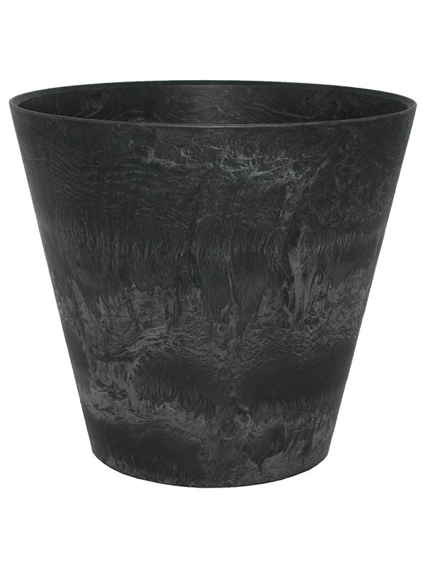 Artstone Plant Pot 15cm Height 15cm Dia Claire pot black