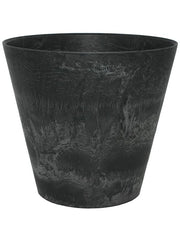 Artstone Plant Pot 20cm Height 22cm Dia Claire pot black