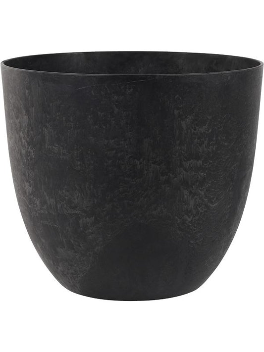 Artstone Plant Pot 45cm Height 52cm Dia Bola Pot Black