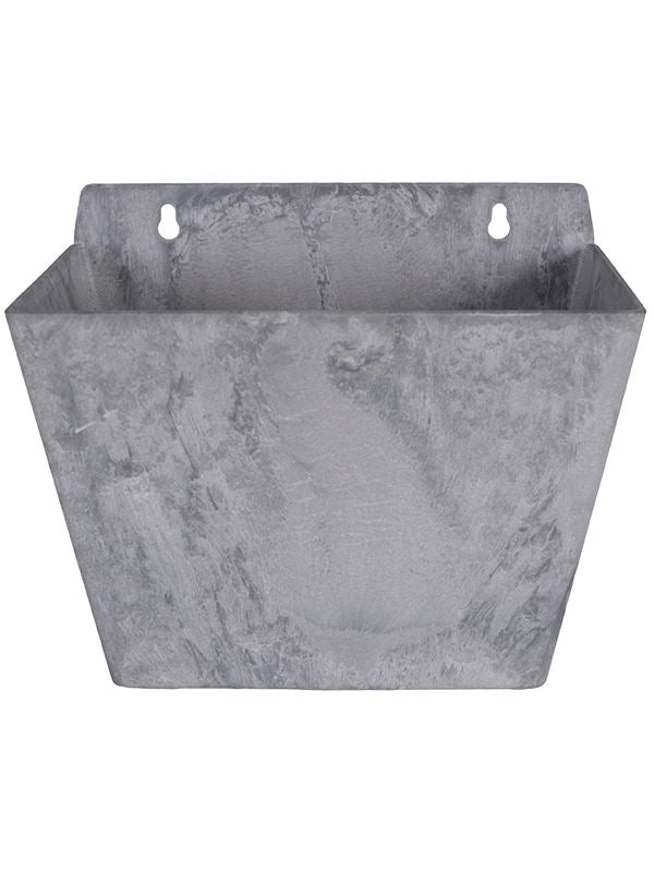 Artstone Plant Pot 18cm Height 14cm Dia Ella wall hanger grey