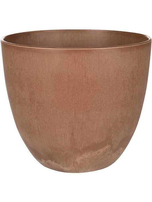 Artstone Plant Pot 20cm Height 22cm Dia Bola Pot Oak