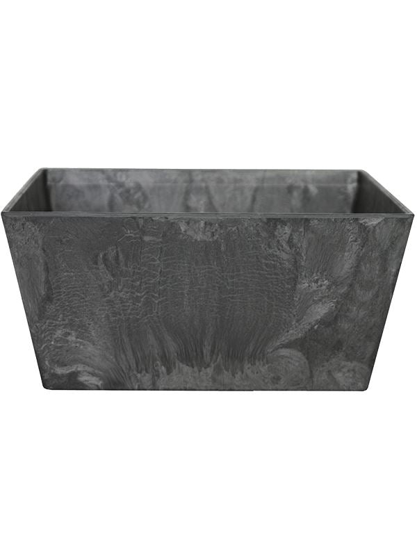 Artstone Plant Pot 14cm Height 29cm Dia Ella bowl black Pots & Planters