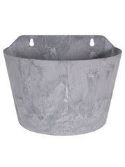 Artstone Plant Pot 18cm Height 15cm Dia Claire wall hanger grey Pots & Planters