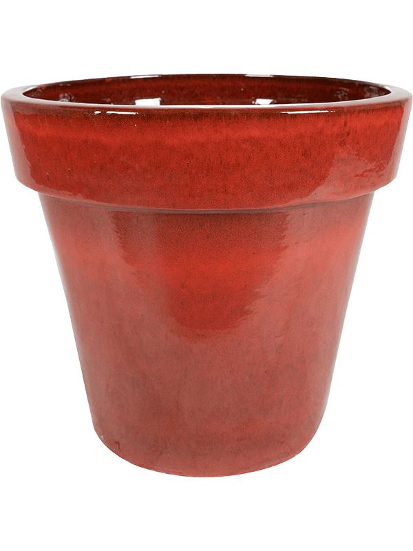 Ashley Plant Pot 71cm Height 71cm Dia Pot Deep Red