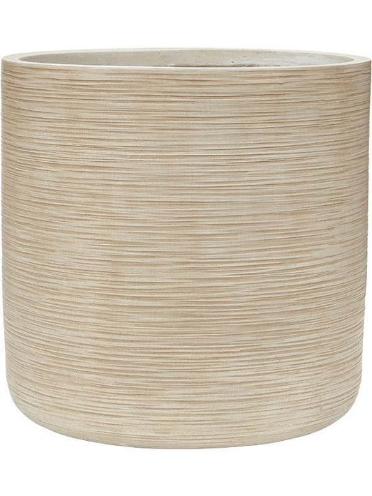 Baq Dune Plant Pot 44cm Height 40cm Dia Cylinder Beige