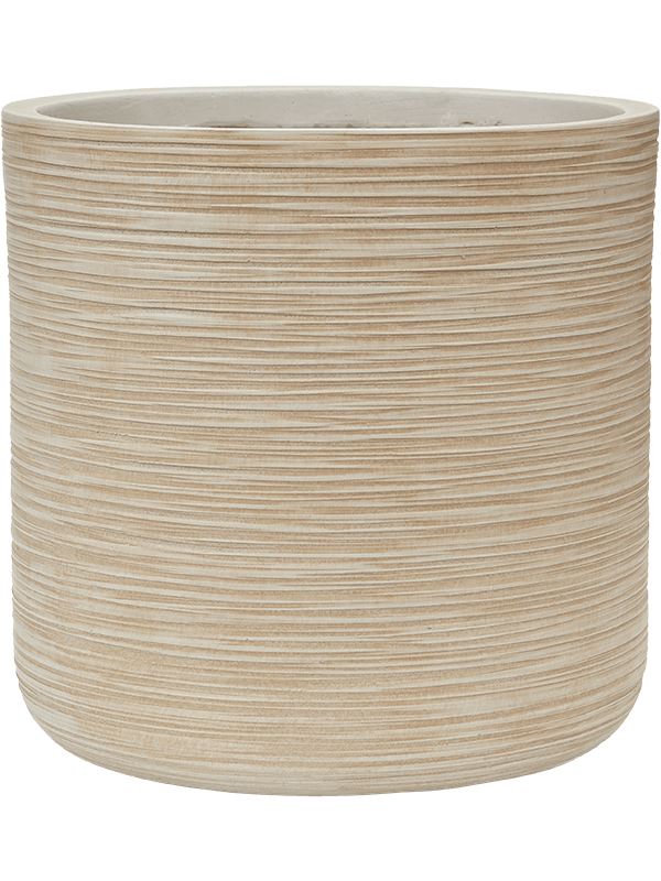 Baq Dune Plant Pot 37cm Height 32cm Dia Cylinder Beige