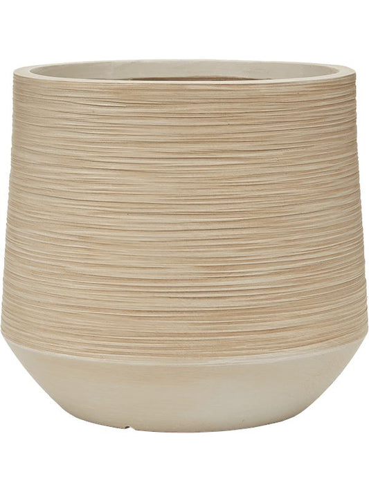 Baq Dune Plant Pot 37cm Height 33cm Dia Darcy Beige