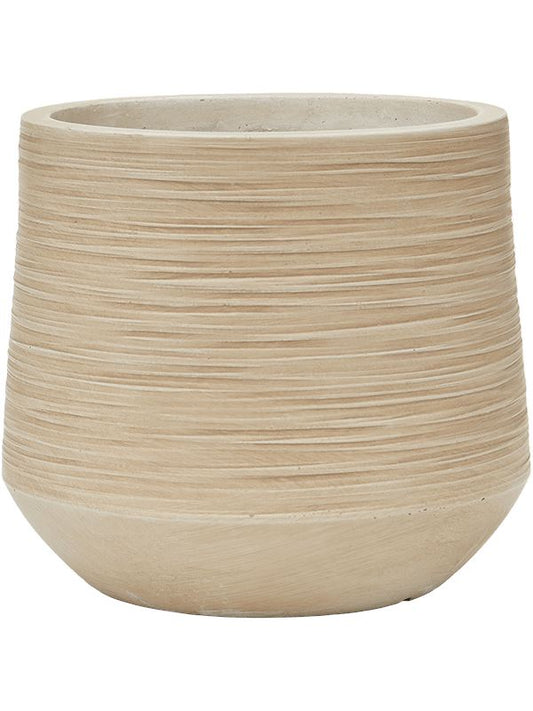 Baq Dune Plant Pot 26cm Height 23cm Dia Darcy Beige