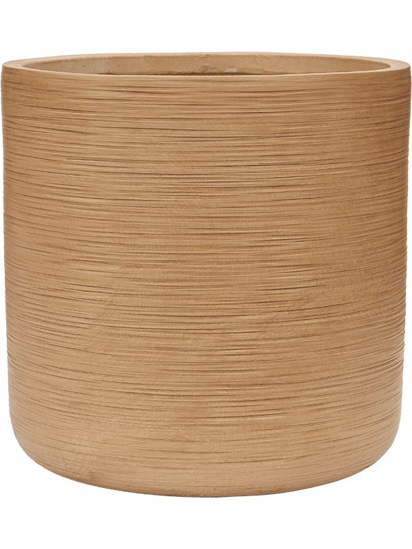 Baq Dune Plant Pot 44cm Height 40cm Dia Cylinder Brown Beige