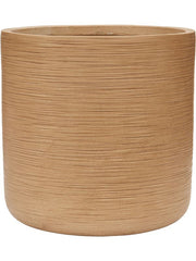 Baq Dune Plant Pot 44cm Height 40cm Dia Cylinder Brown Beige