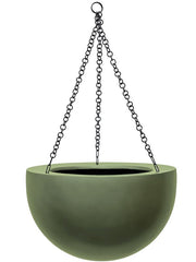 Baq Gradient Plant Pot 21cm Height 23cm Dia Hanging Bowl Matt Forest Green Pots & Planters