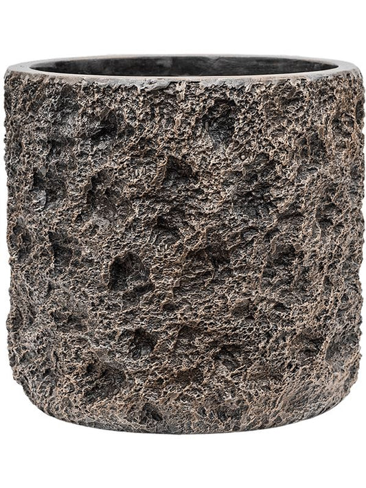 Baq Luxe Lite Universe Moon Plant Pot 22cm Height 19cm Dia Cylinder Bronze Pots & Planters