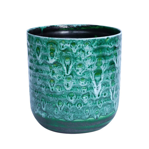 Emerald Reactive Glaze Planter 16cm Pots & Planters