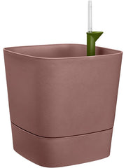 Greensense Aqua Care Plant Pot 39cm Height 36cm Dia Square Clay Brown Pots & Planters