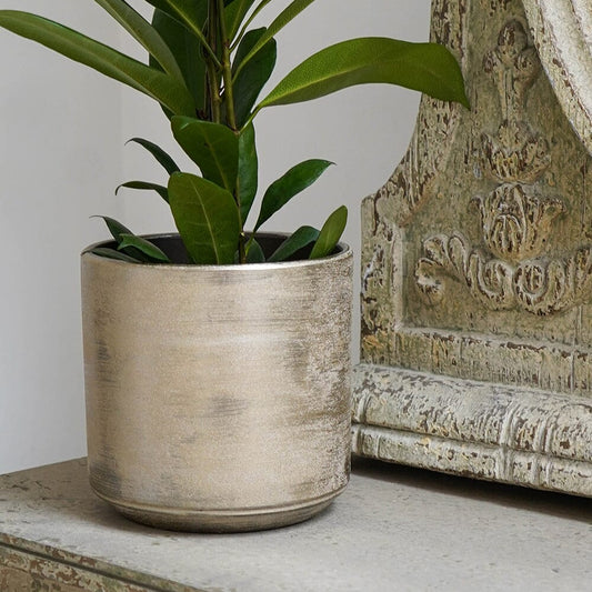 Tivoli Gold Indoor Ceramic 17cm Pots Pots & Planters