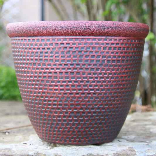 25cm Cromarty Antique Copper Plant Pot Outdoor Pots