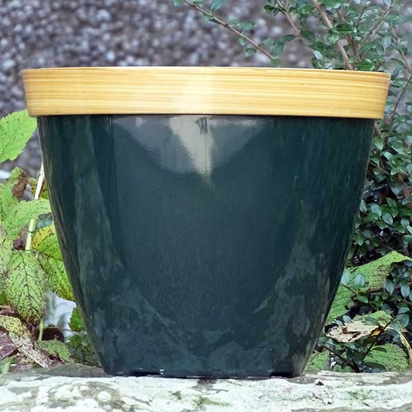 30cm Provence Basket British Racing Green Plant Pot Outdoor Pots
