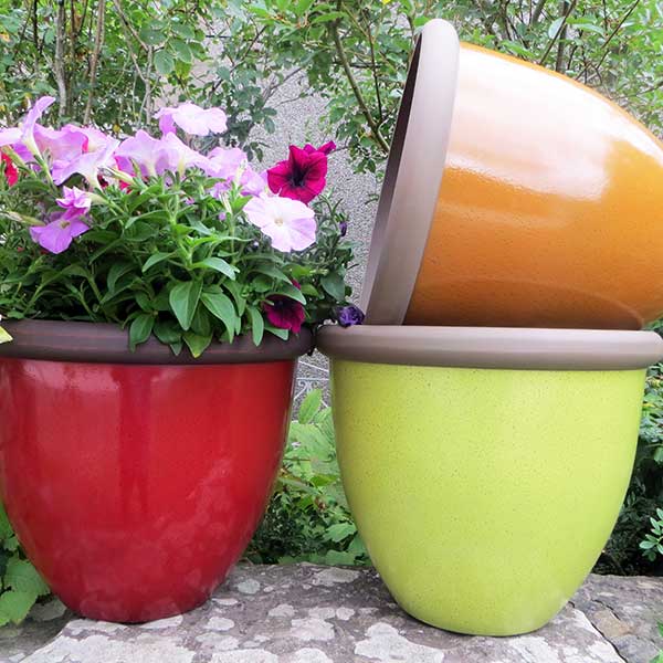 40cm Belair Planter Amber Plant Pot Outdoor Pots