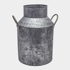 Galvanised Milk Churn 42cm Height Pots & Planters