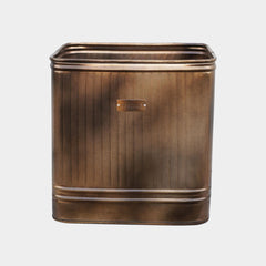 Outdoor Hampton Square Copper Metal Planter 35cm Height 34cm Width Pots & Planters