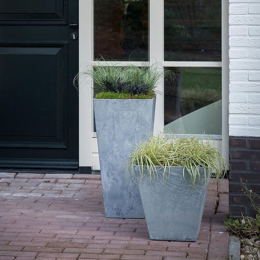 Vase Ella grey 49cm Height 26cm Dia Pots & Planters